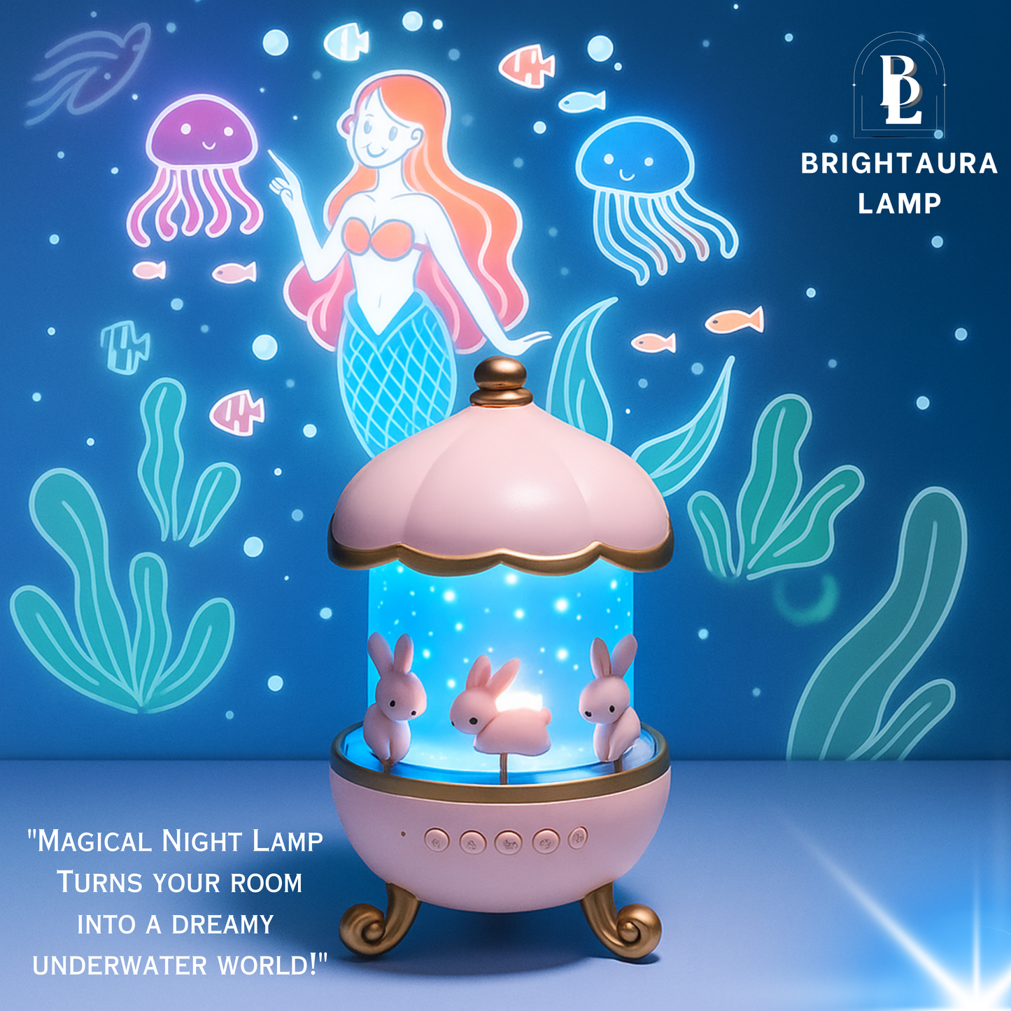 CUTE LED NIGHT LIGHT PROJECTOR | LAMP 360° ROTATABLE LED NIGHT LAMP